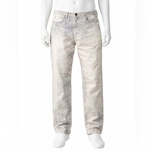 Men's Distressed Gray Jeans